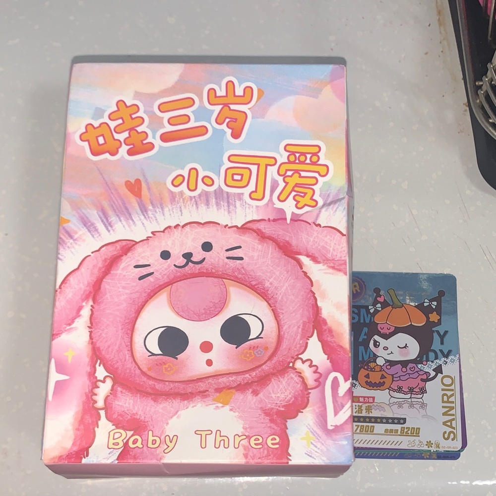 Sanrio Pink 'Baby Three' Character Box with 4 cards - Picture 3 of 8